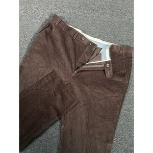 Ralph Lauren Corduroy Pants Men's 40x32 (Fits 39x32) Brown Preppy Cotton Dress